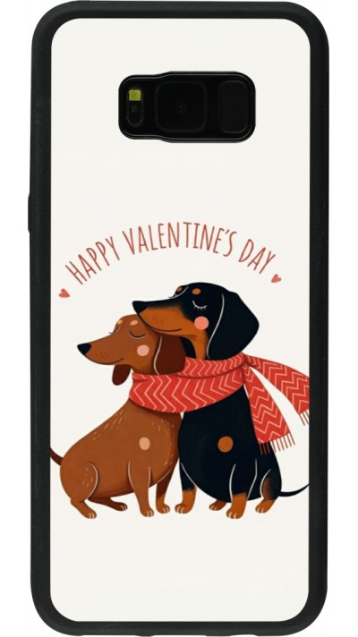 Samsung Galaxy S8+ Case Hülle - Silikon schwarz Saint Valentines Day 26 Happy Valentine