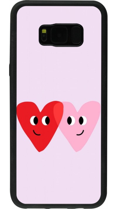 Samsung Galaxy S8+ Case Hülle - Silikon schwarz Saint Valentines Day 26 Heart