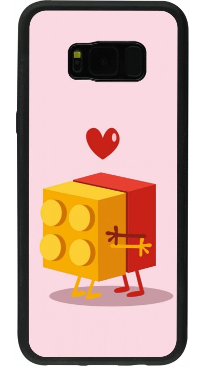 Samsung Galaxy S8+ Case Hülle - Silikon schwarz Saint Valentines Day 26 Puzzle