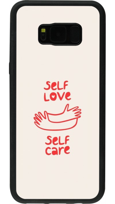 Samsung Galaxy S8+ Case Hülle - Silikon schwarz Saint Valentines Day 26 Self love self care