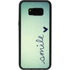 Coque Samsung Galaxy S8+ - Silicone rigide noir Smile