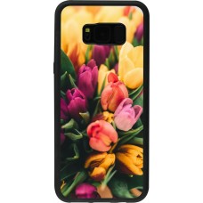 Coque Samsung Galaxy S8+ - Silicone rigide noir Bouquet of tulips Spring 2026