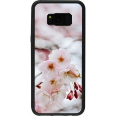 Coque Samsung Galaxy S8+ - Silicone rigide noir Cherry tree Spring 2026