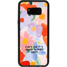 Coque Samsung Galaxy S8+ - Silicone rigide noir Every day is a chance Spring 2026