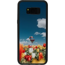 Coque Samsung Galaxy S8+ - Silicone rigide noir Hot air balloon Spring 2026