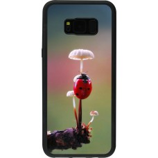 Coque Samsung Galaxy S8+ - Silicone rigide noir Ladybird on a mushroom Spring 2026