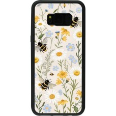 Coque Samsung Galaxy S8+ - Silicone rigide noir Pattern bees Spring 2026