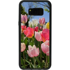 Coque Samsung Galaxy S8+ - Silicone rigide noir Tulips Spring 2026