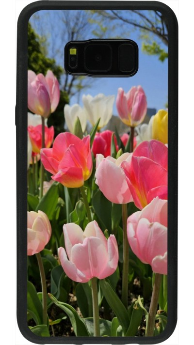 Samsung Galaxy S8+ Case Hülle - Silikon schwarz Tulips Spring 2026