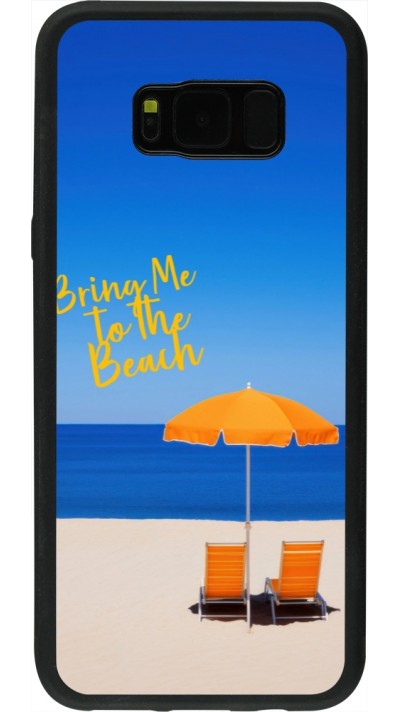 Coque Samsung Galaxy S8+ - Silicone rigide noir Summer 2025 Bring me to the beach