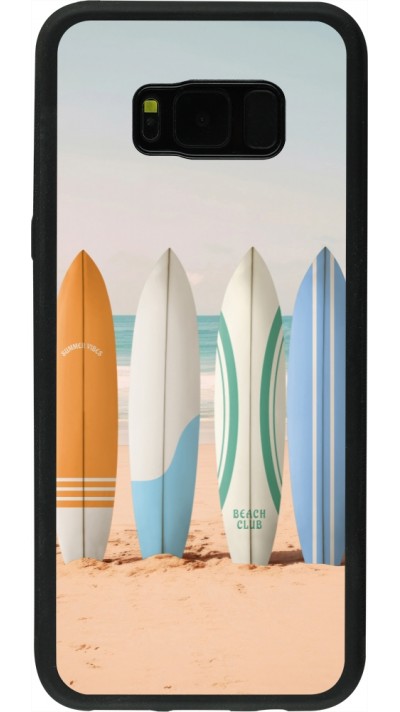 Coque Samsung Galaxy S8+ - Silicone rigide noir Summer surfboard 2025