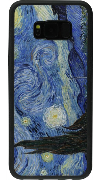 Coque Samsung Galaxy S8+ - Silicone rigide noir Tableau art - La Nuit étoilée - Van Gogh