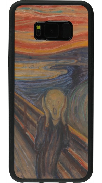 Coque Samsung Galaxy S8+ - Silicone rigide noir Tableau art - Le Cri - Edvard Munch