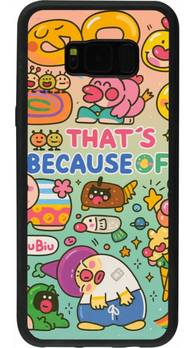 Coque Samsung Galaxy S8+ - Silicone rigide noir Thats beacause of