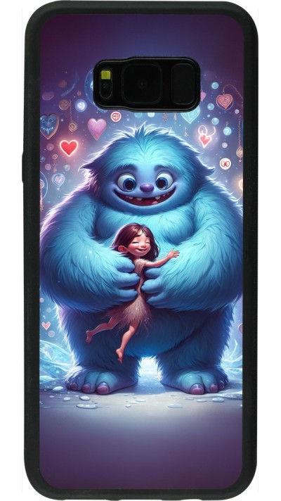Samsung Galaxy S8+ Case Hülle - Silikon schwarz Valentin 2024 Flauschige Liebe