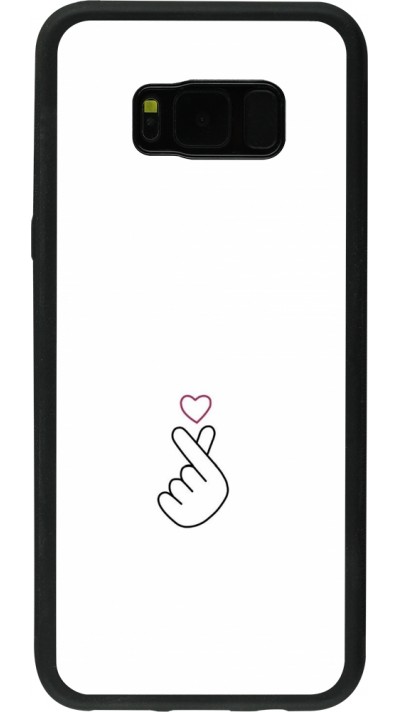 Samsung Galaxy S8+ Case Hülle - Silikon schwarz Valentine 2024 heart by Millennials