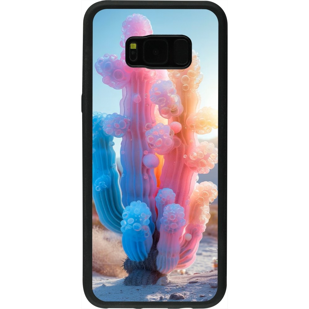 Coque Samsung Galaxy S8+ - Silicone rigide noir Artificial vegetation 2025