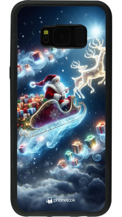 Samsung Galaxy S8+ Case Hülle - Silikon schwarz Weihnachten 2023 Verzauberter Weihnachtsmann