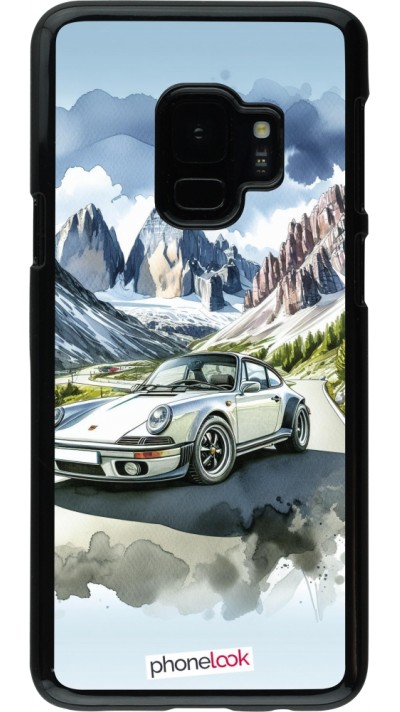 Coque Samsung Galaxy S9 - Porsche 911 Mountain Watercolor