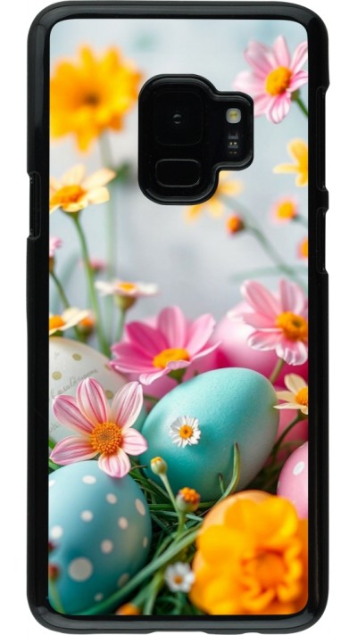 Coque Samsung Galaxy S9 - Easter 2026 Eggs with flowers
