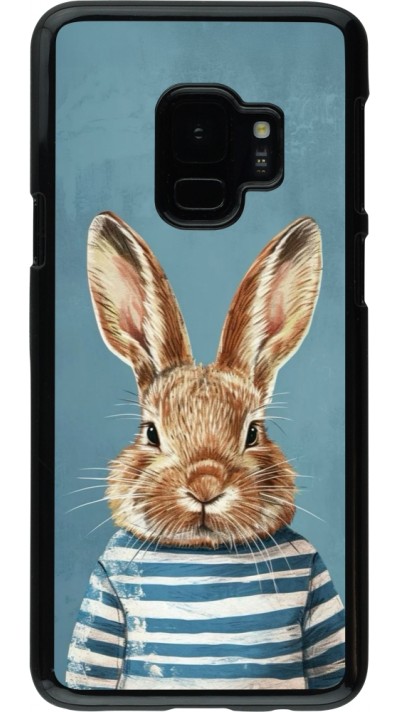 Coque Samsung Galaxy S9 - Easter 2026 Rabbit navy
