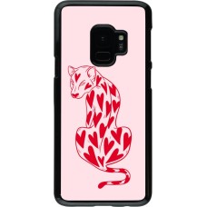 Coque Samsung Galaxy S9 - Leopard with hearts 2026