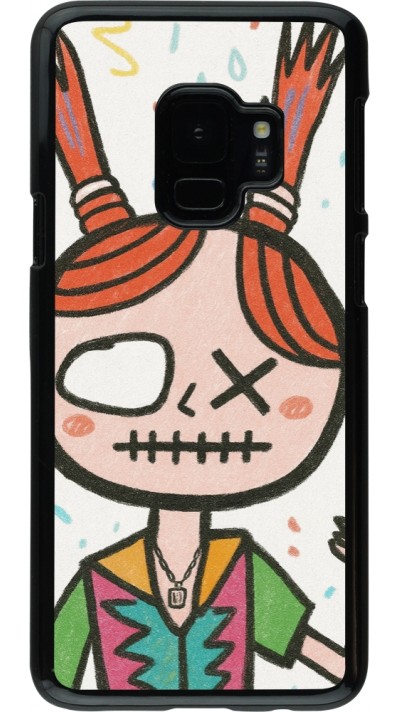 Samsung Galaxy S9 Case Hülle - Little Girl Sketch