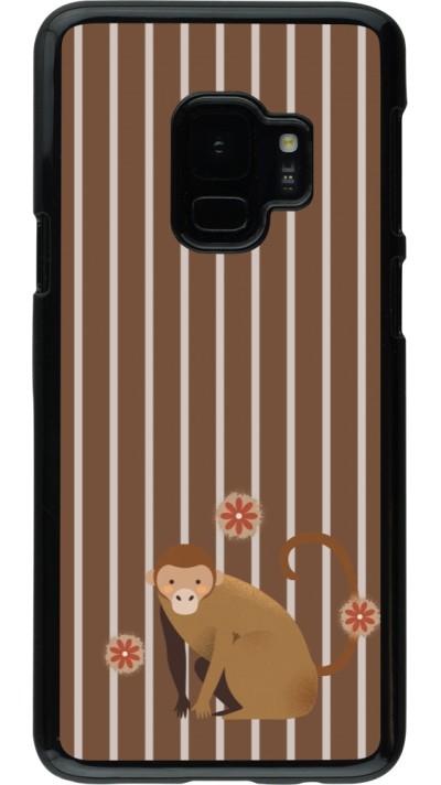 Samsung Galaxy S9 Case Hülle - Monkey with stripes