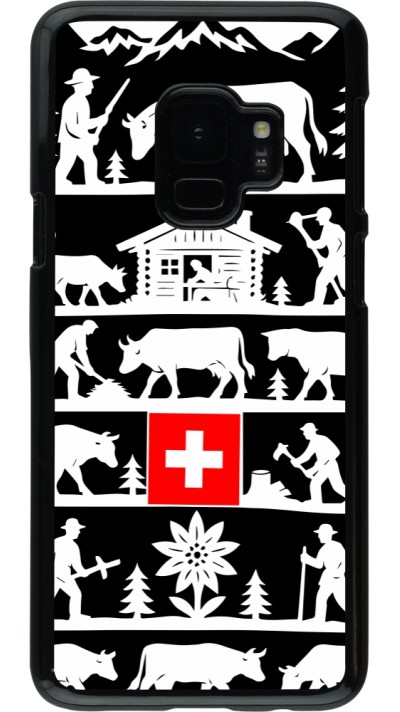 Coque Samsung Galaxy S9 - Poya Suisse 1 noir