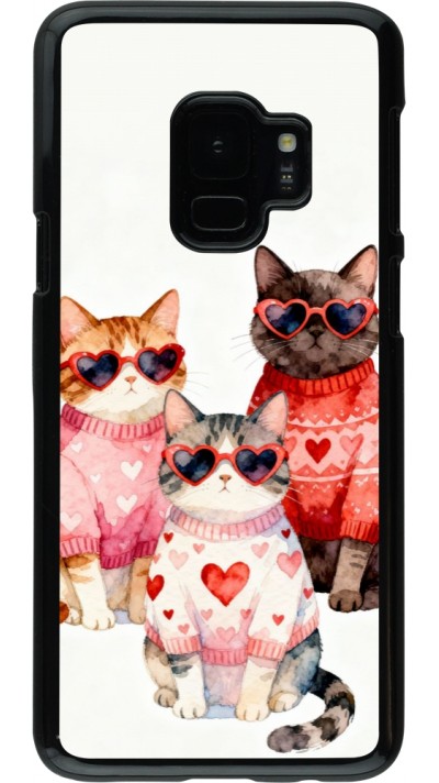 Samsung Galaxy S9 Case Hülle - Saint Valentines Day 26 Cat Love