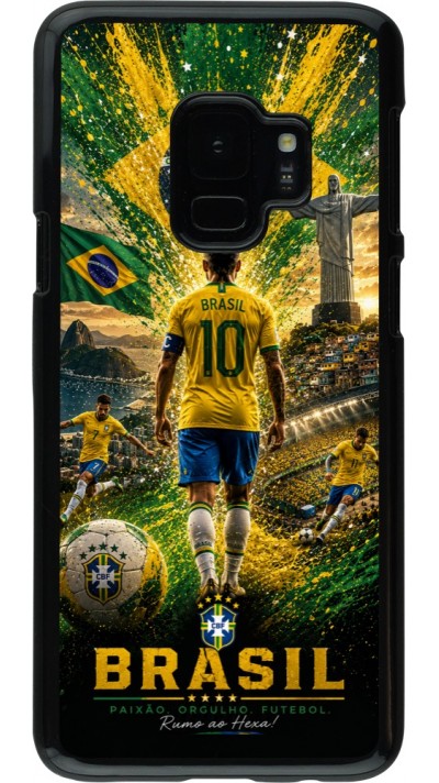 Coque Samsung Galaxy S9 - Football Bre?sil splash 2026