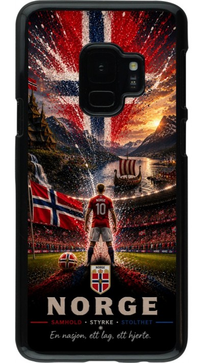 Coque Samsung Galaxy S9 - Football Norvège splash 2026