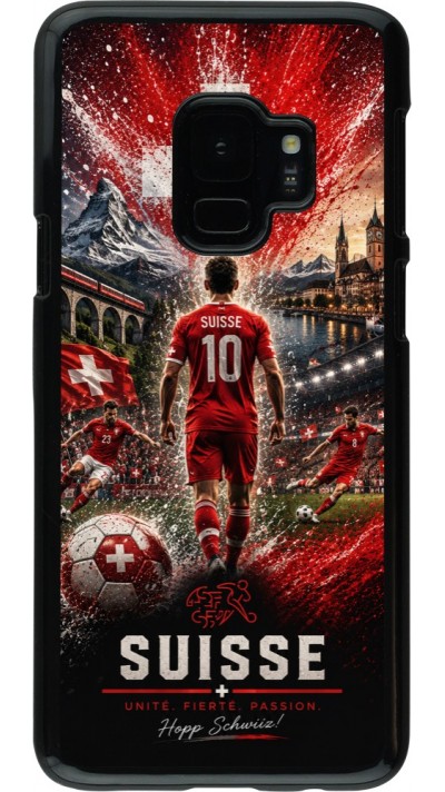 Coque Samsung Galaxy S9 - Football Suisse splash 2026