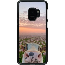 Coque Samsung Galaxy S9 - Cow with tulips Spring 2026