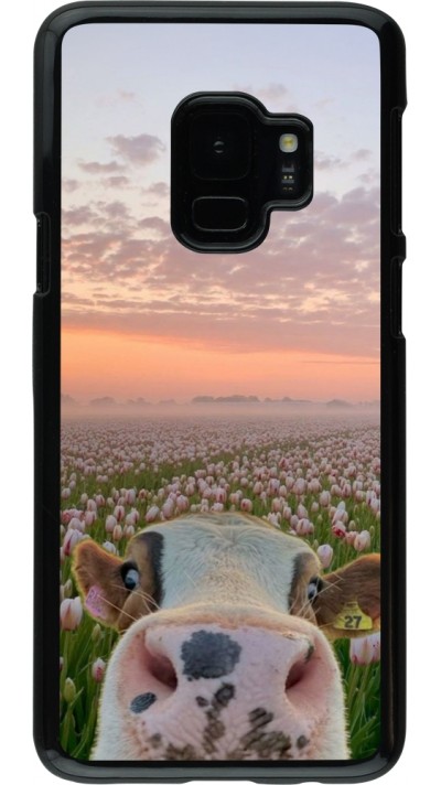 Coque Samsung Galaxy S9 - Cow with tulips 2026