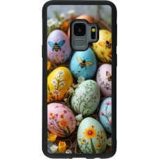 Coque Samsung Galaxy S9 - Silicone rigide noir Easter 2026 Eggs with bees