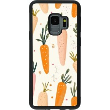 Coque Samsung Galaxy S9 - Silicone rigide noir Easter 2026 Illustration carrots