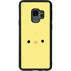 Coque Samsung Galaxy S9 - Silicone rigide noir Easter 2026 Little chicken