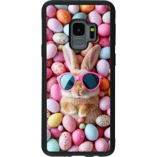 Coque Samsung Galaxy S9 - Silicone rigide noir Easter 2026 Rabbit fun