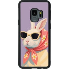 Coque Samsung Galaxy S9 - Silicone rigide noir Easter 2026 Rabbit with scarf