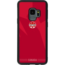 Coque Samsung Galaxy S9 - Silicone rigide noir Maillot de football Canada 2026 personnalisable