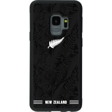 Coque Samsung Galaxy S9 - Silicone rigide noir Maillot de football Nouvelle-Zélande 2026 personnalisable