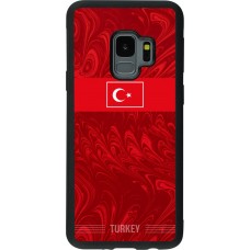 Coque Samsung Galaxy S9 - Silicone rigide noir Maillot de football Turquie 2026 personnalisable