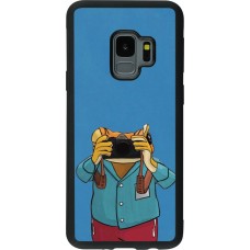 Coque Samsung Galaxy S9 - Silicone rigide noir Frog with camera DTMF