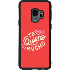 Coque Samsung Galaxy S9 - Silicone rigide noir Saint Valentines Day 26 Te quiero mucho