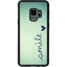Coque Samsung Galaxy S9 - Silicone rigide noir Smile
