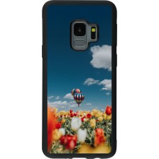 Coque Samsung Galaxy S9 - Silicone rigide noir Hot air balloon Spring 2026