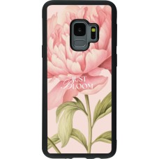Coque Samsung Galaxy S9 - Silicone rigide noir Just Bloom Spring 2026