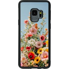 Coque Samsung Galaxy S9 - Silicone rigide noir Spring flowers Spring 2026