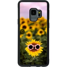 Coque Samsung Galaxy S9 - Silicone rigide noir Sunflower with glasses Spring 2026